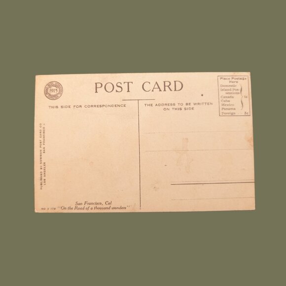 6/$15 Vintage Blank California Golden Gate Park Postcard “A Mid Winter Scene" - Picture 2 of 3